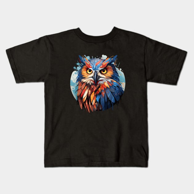 Owl Bird Animal World Wildlife Beauty Discovery Kids T-Shirt by Cubebox